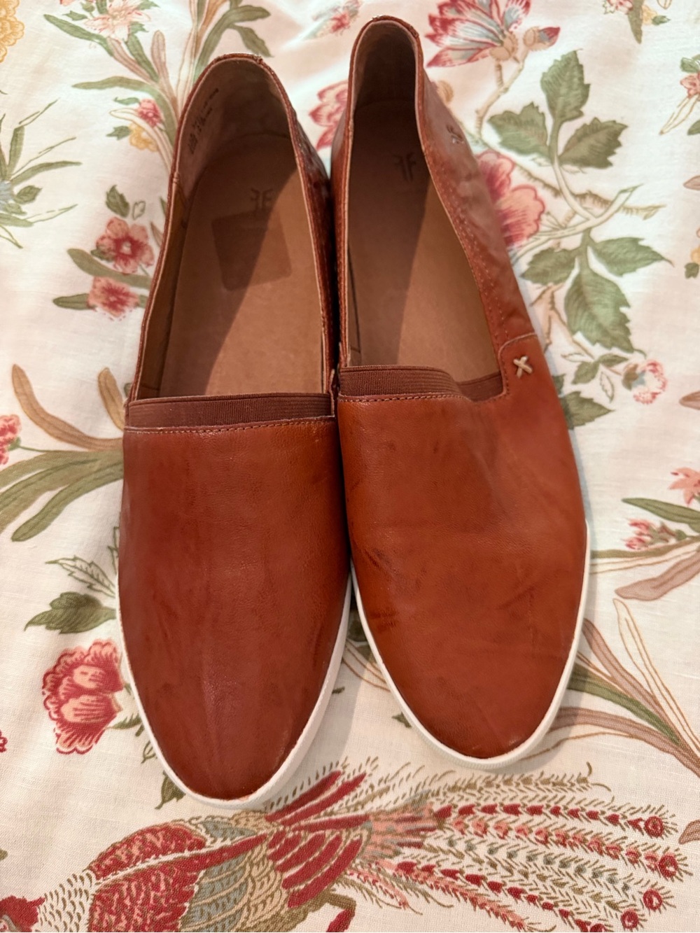 Frye Women's Slip-On Sneakers in Cognac Brown